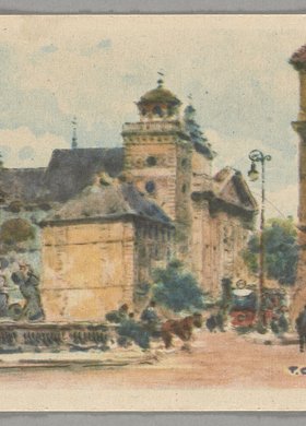 Plac Zamkowy i wylot Krakowskiego Przedmieścia