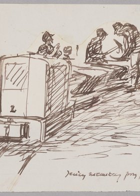 Jeńcy niemieccy przy pracy