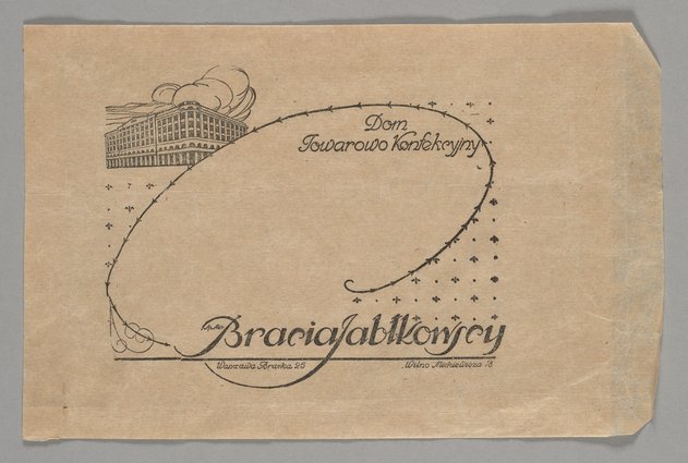 Papierowa torebka Domu Towarowego Bracia Jabłkowscy