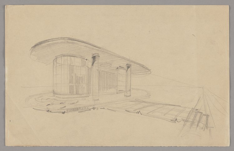 Stacja benzynowa CPN, szkic koncepcyjny