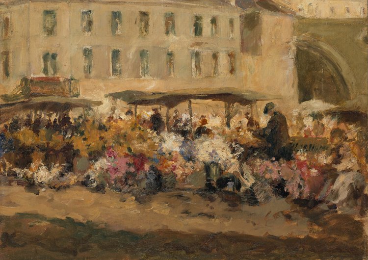 Targ na kwiaty na Mariensztacie