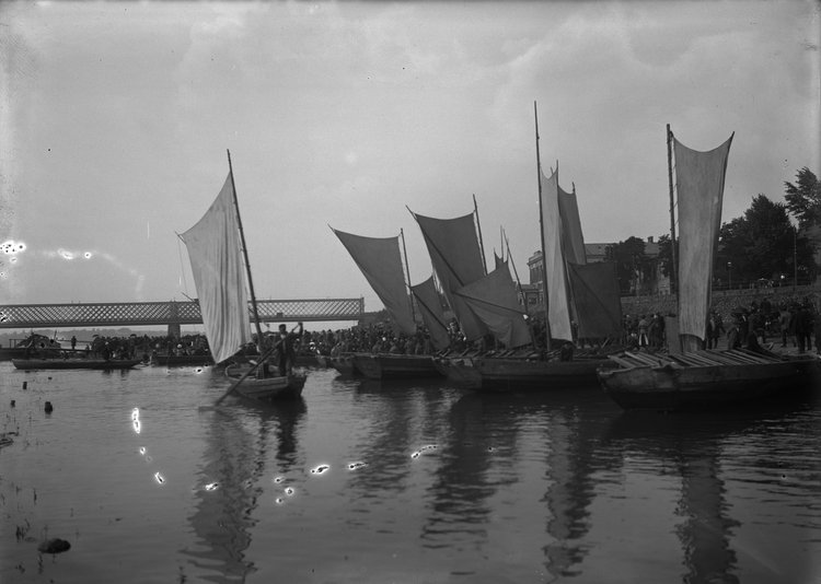 I wojna światowa. Przeprawa łodziami przez Wisłę