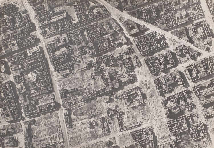 Fotoplan Warszawy, fragment Śródmieścia