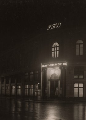 Gmach Krajowej Kasy Oszczędności (KKO) nocą