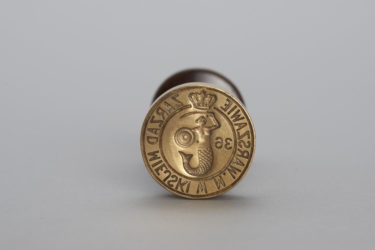 Tłok pieczętny Zarządu Miejskiego w Warszawie