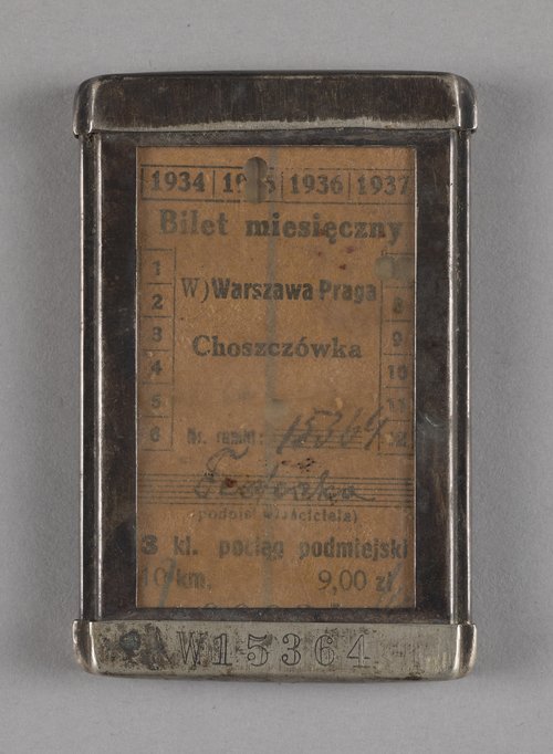 Bilet miesięczny kolejowy pani Fedeckiej
