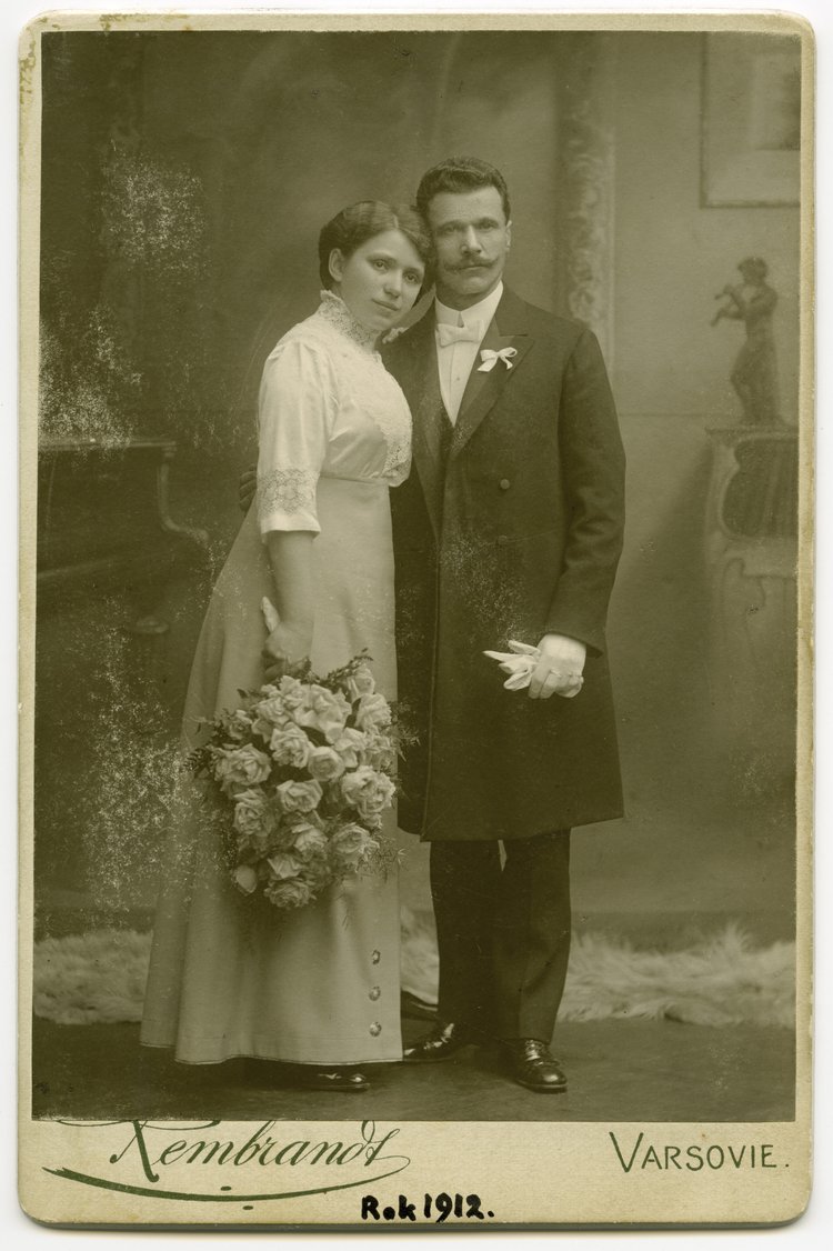 Portret ślubny Anny Szczyglińskiej i Adama Wybrańca