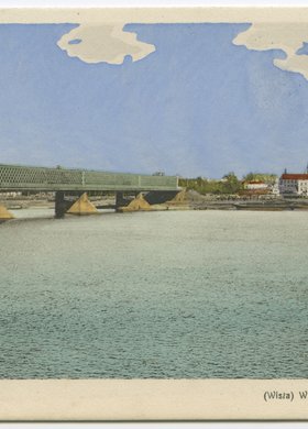 Most Kierbedzia i panorama praskiego brzegu