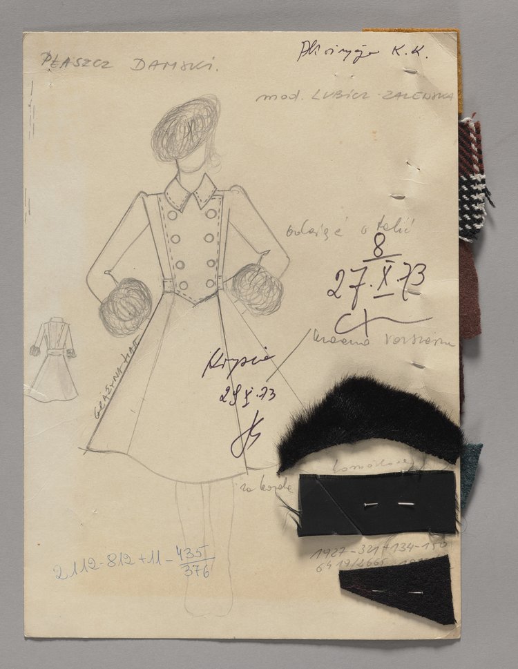 Projekt płaszcza damskiego