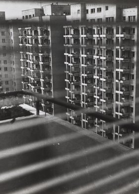 View of the Inflancka housing estate from a window