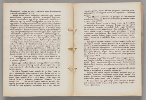 Katalog p.t. 'Co palić w roku 1931. Ilustrowany Katalog Polskiego Monopolu Tytoniowego' wraz z ulotką reklamową papieru papierosowego 'AIDA'