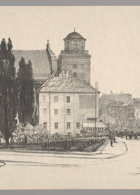 Plac Zamkowy z wylotu ulicy św. Jana