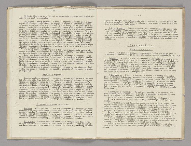 Broszura konspiracyjna p.t. Elektronika samochodowa. Na prawach rękopisu
