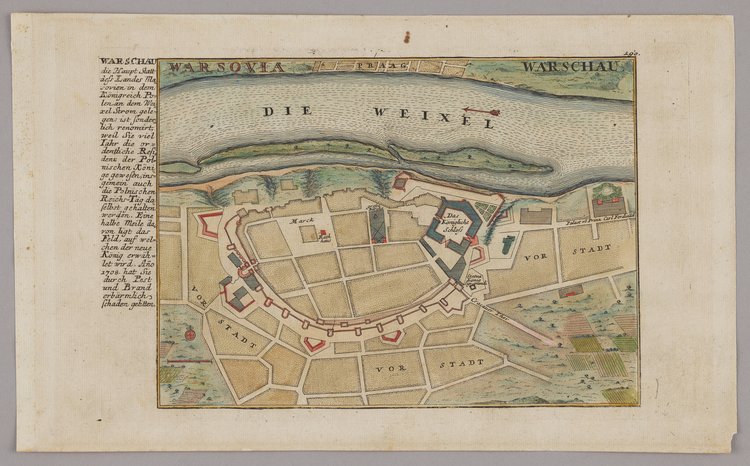 Varsovia. Warschau (Warszawa), skala ok. 1:4 000