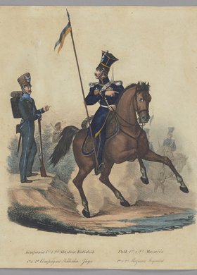 Kompania 1-sza i 2-ga Strzelców Kaliskich. Pułk 1-szy i 2-gi Mazurów