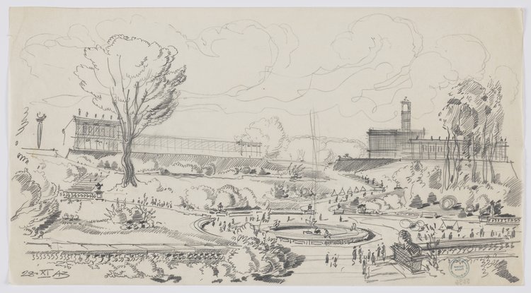 Skarpa Warszawska, zabudowa rejonu Sejmu