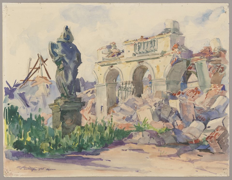 Grób Nieznanego Żołnierza w ruinie