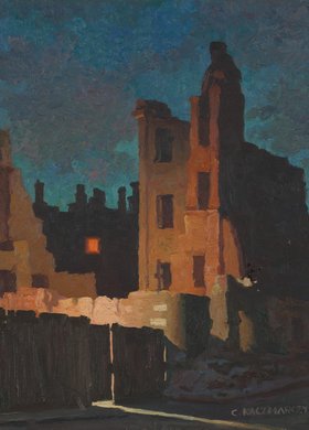 Ruiny domu na rogu ulic Wspólnej i Kruczej