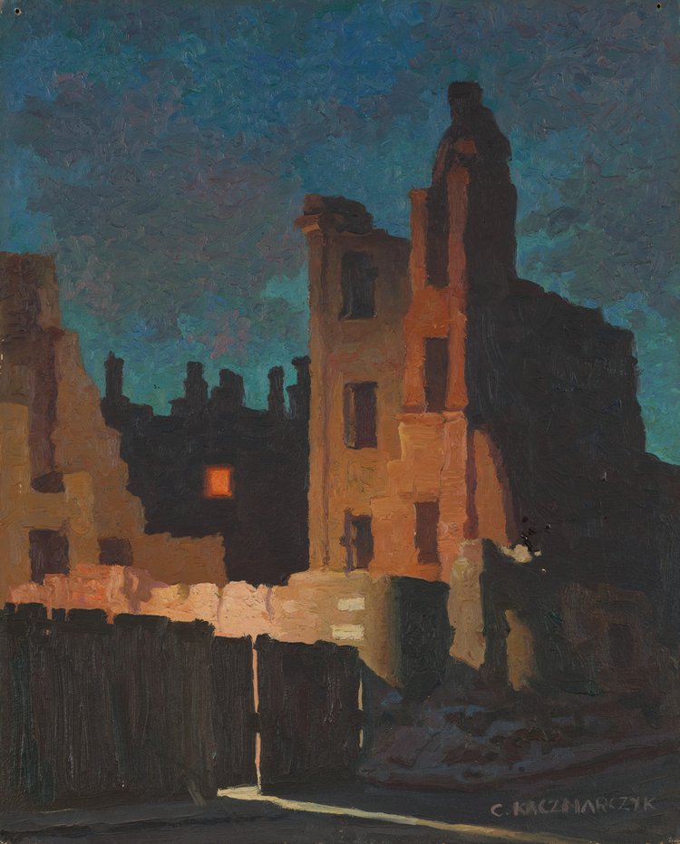 Ruiny domu na rogu ulic Wspólnej i Kruczej