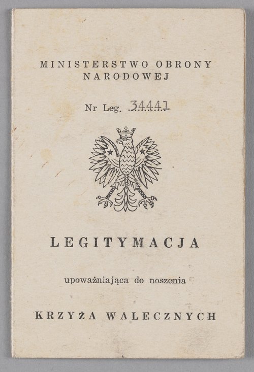 Legitymacja Jerzego Chojnackiego