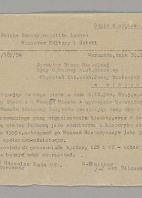 Odpis z odpisu pisma wysłanego do Antoniego Olszewskiego