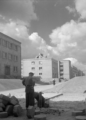 Budowa osiedla Muranów