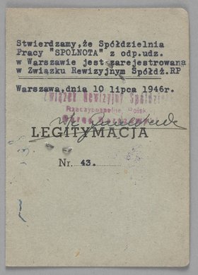 Legitymacja pracownicza Romualda Rochackiego