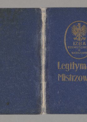 Legitymacja mistrzowska wydana Stanisławowi Kucharskiemu