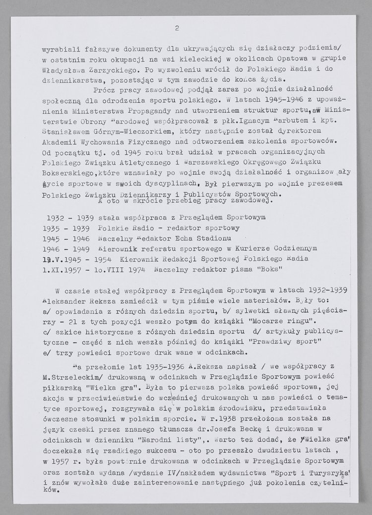 Pełny życiorys dziennikarza sportowego Aleksandra Rekszy - Kakietka