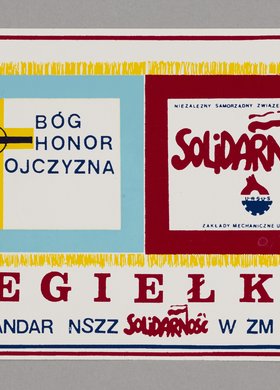 Cegiełka na sztandar NSZZ "SOLIDARNOŚĆ" w Zakładach Mechanicznych "Ursus"