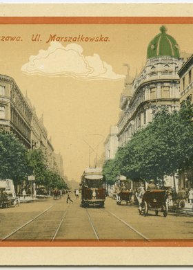 Ulica Marszałkowska w rejonie wylotu ulicy Siennej