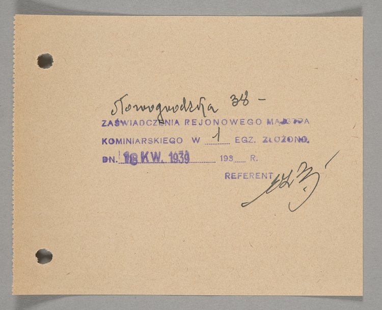 Pamiętnik (godło: 'BRAK') nadesłany na konkurs 'Pamiętnik Warszawiaka'