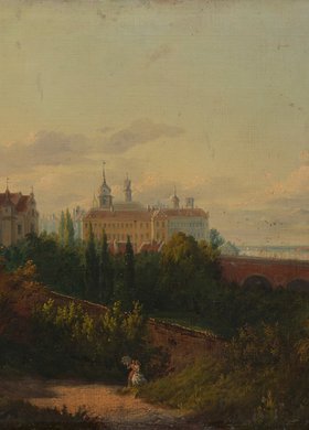 Widok z Powiśla na Zamek Królewski