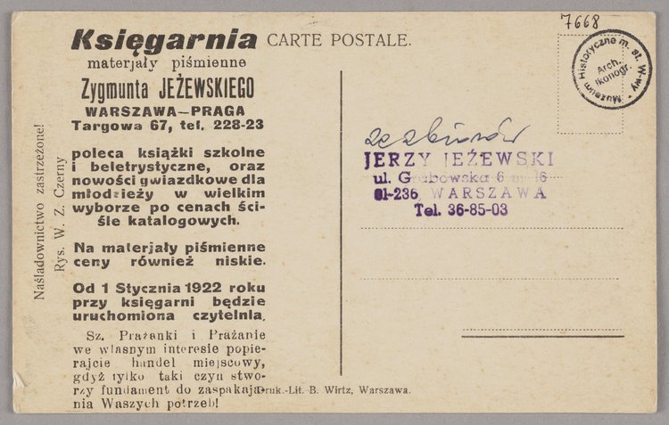 Tango - reklama księgarni Zygmunta Jeżewskiego