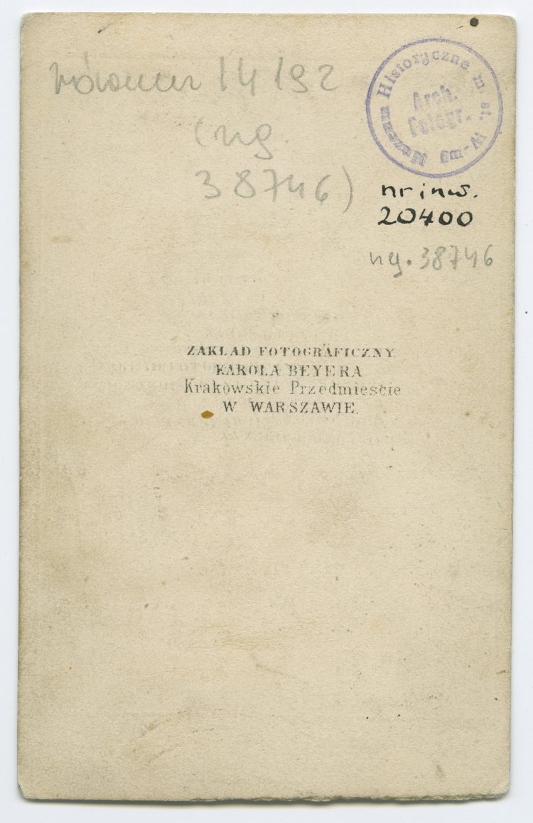 Portret Ksawerego Szlenkiera, Karola Beyera i Jakuba Piotrowskiego, członków Delegacji Miejskiej 1861