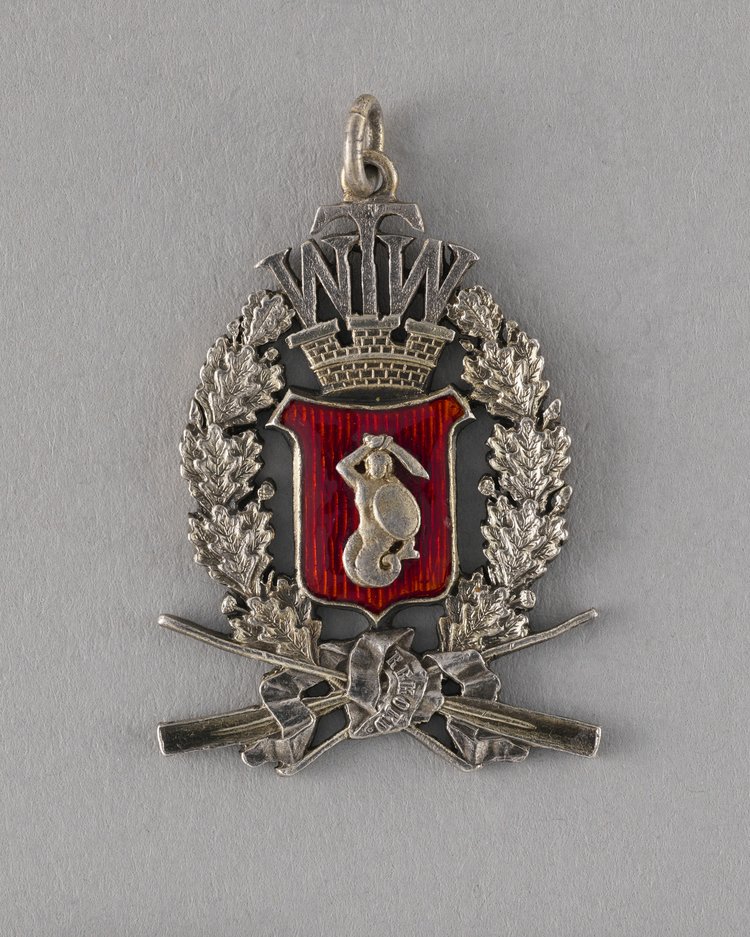 Odznaka nagrodowa Warszawskiego Towarzystwa Wioślarskiego Rekord