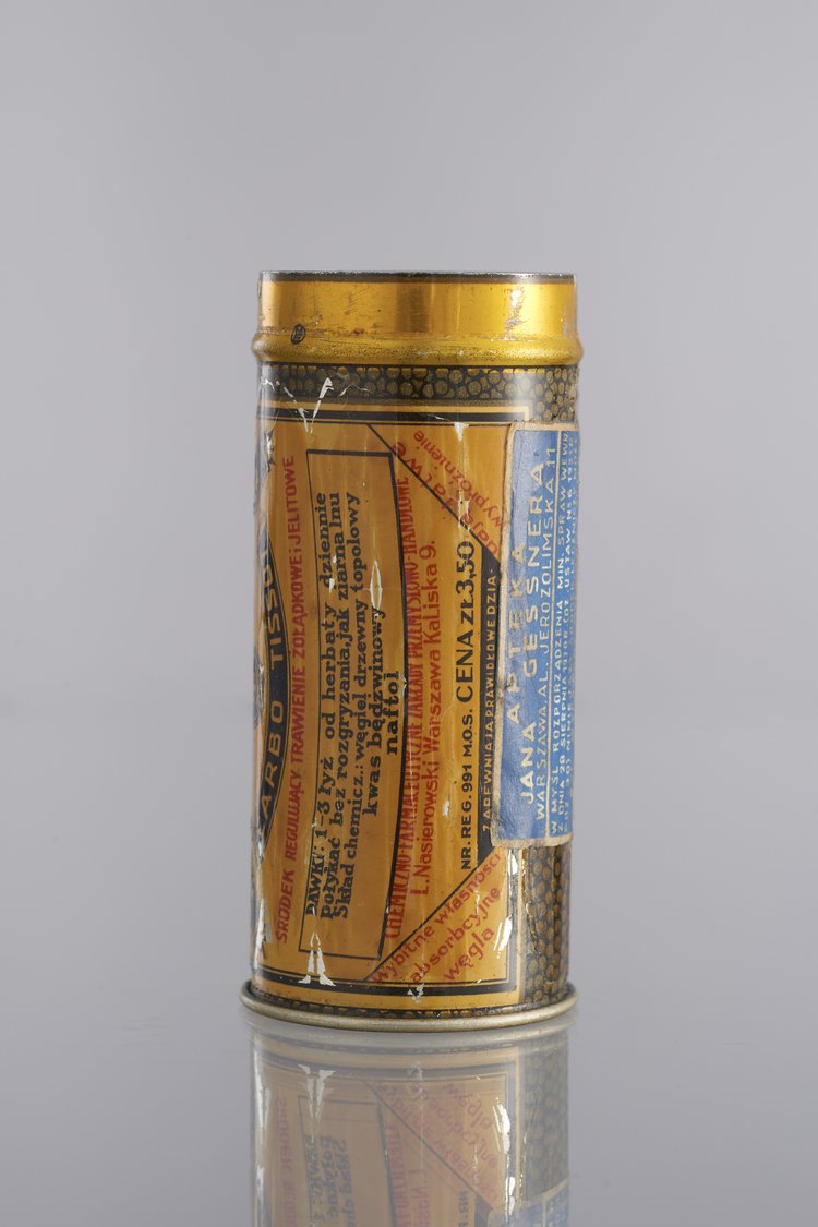 Pudełko apteczne blaszane apteki Jana Gessnera