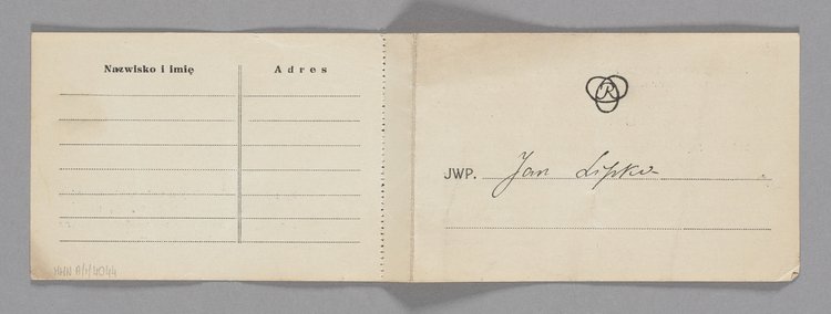 Zaproszenie na pokaz sztuki Jerzego Szaniawskiego p.t. "Murzynek"