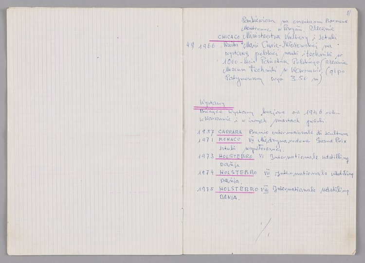 Wykaz prac artystycznych Jerzego Chojnackiego