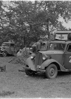 Park samochodowy Zgrupowania AK "Krybar"