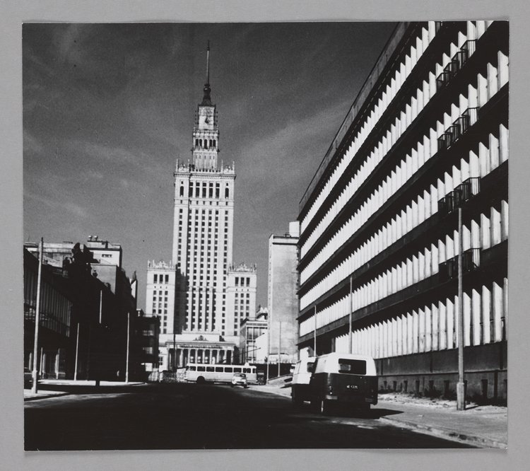 Palace of Culture and Science from Władysława Kniewskiego (currently Złota) Street