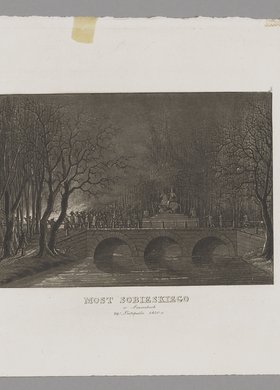 Most Sobieskiego w Łazienkach 29 listopada 1830