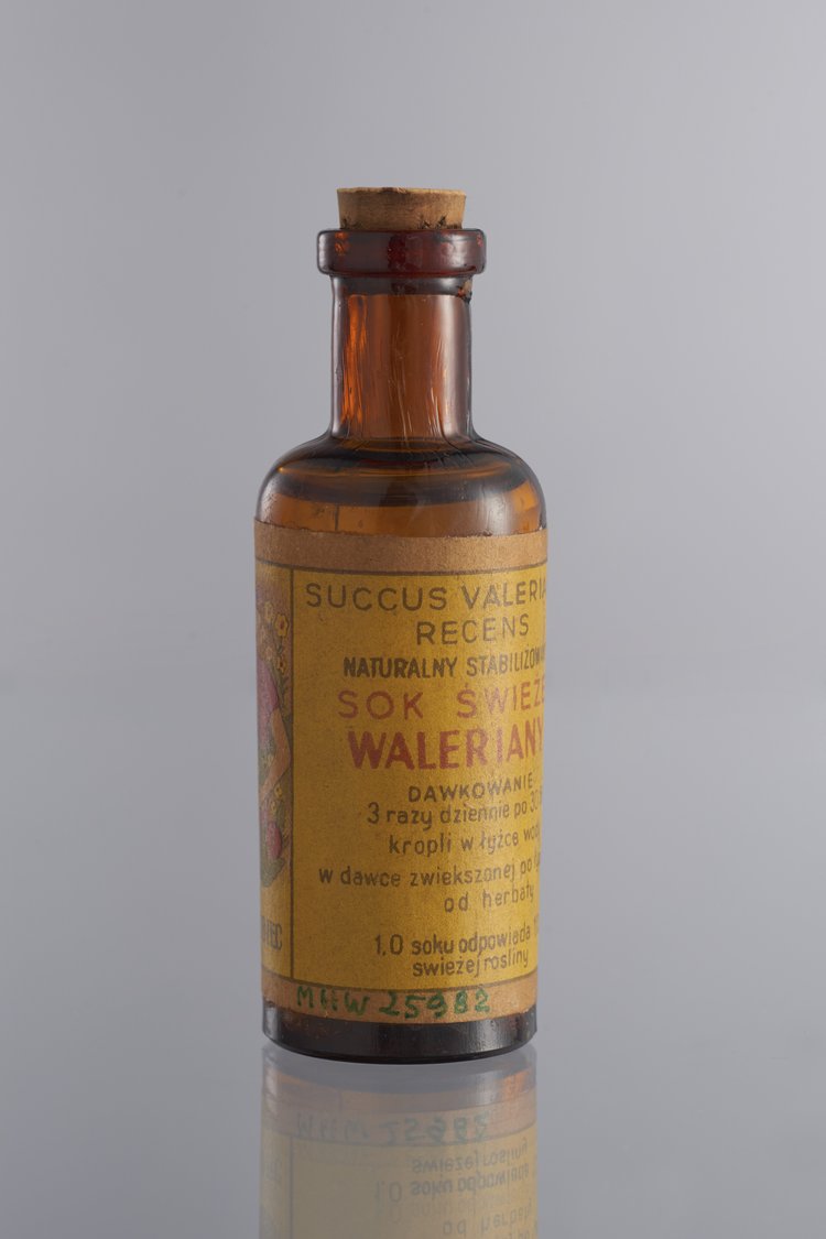 Butelka apteczna z wyciągiem waleriany