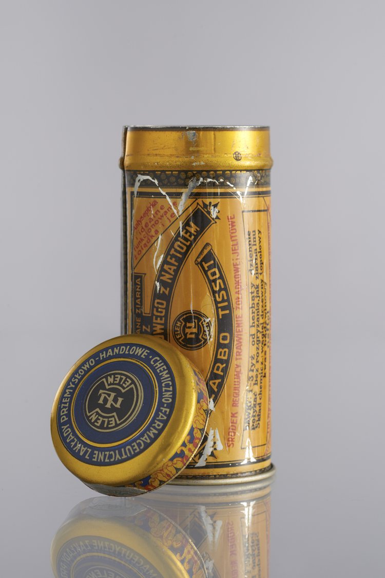 Pudełko apteczne blaszane apteki Jana Gessnera