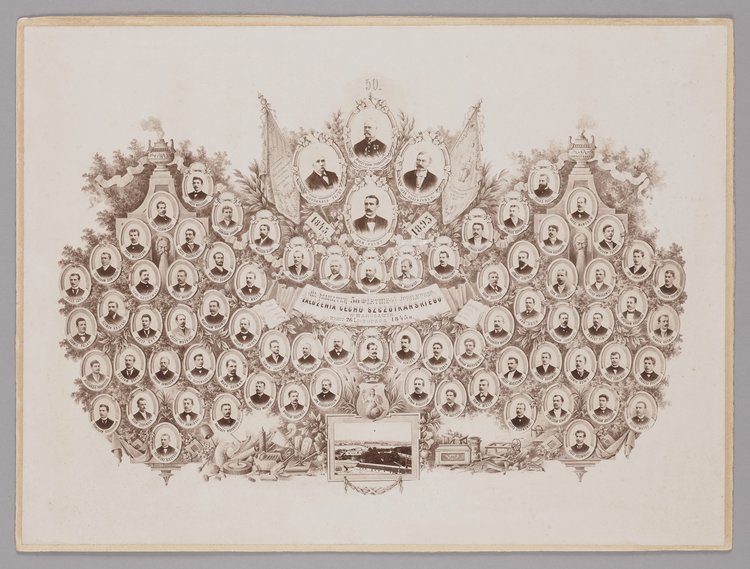 Tableau upamiętniające 50. rocznicę założenia cechu szczotkarzy w Warszawie