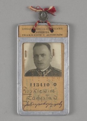 Bilet miesięczny ulgowy wystawiony Władysławowi Ruśkiewiczowi