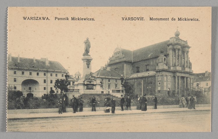 Pomnik Adama Mickiewicza i kościół pokarmelicki