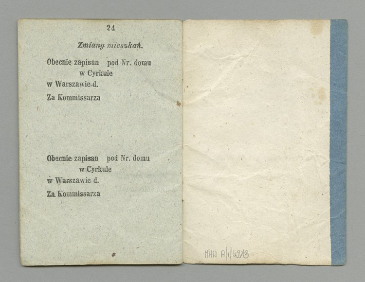 Książeczka legitymacyjna Ksawerego Gierszta