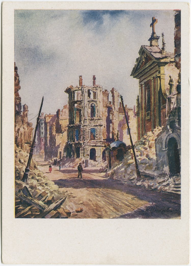 Ruiny kościoła Kapucynów przy ulicy Miodowej