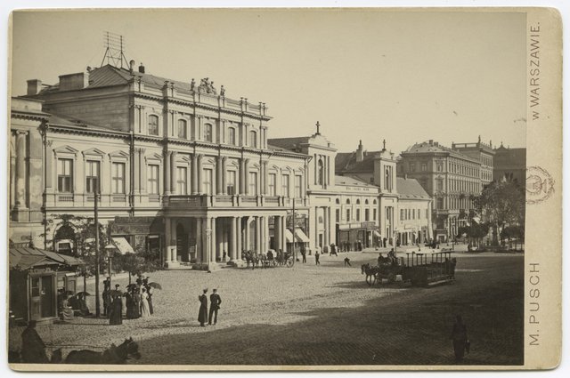 Krakowskie Przedmieście, widok na Resursę Obywatelską i Towarzystwo Dobroczynności